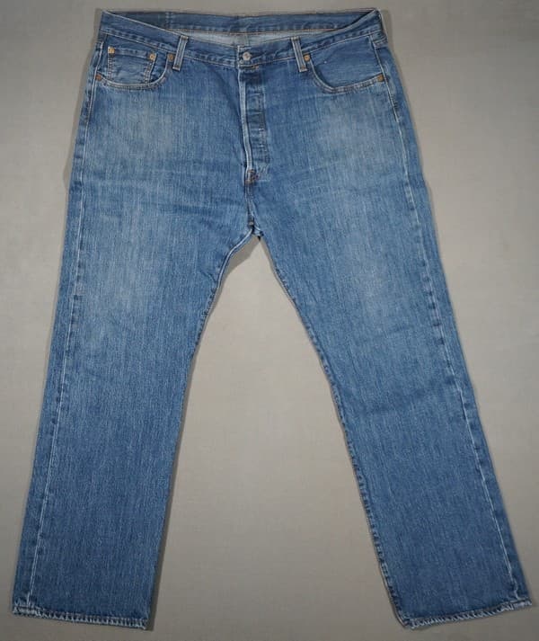 XD05401 **LEVI'S** 501 STRAIGHT LEG MENS WESTERN BLUE JEANS 40x32 (msr 40"x32")