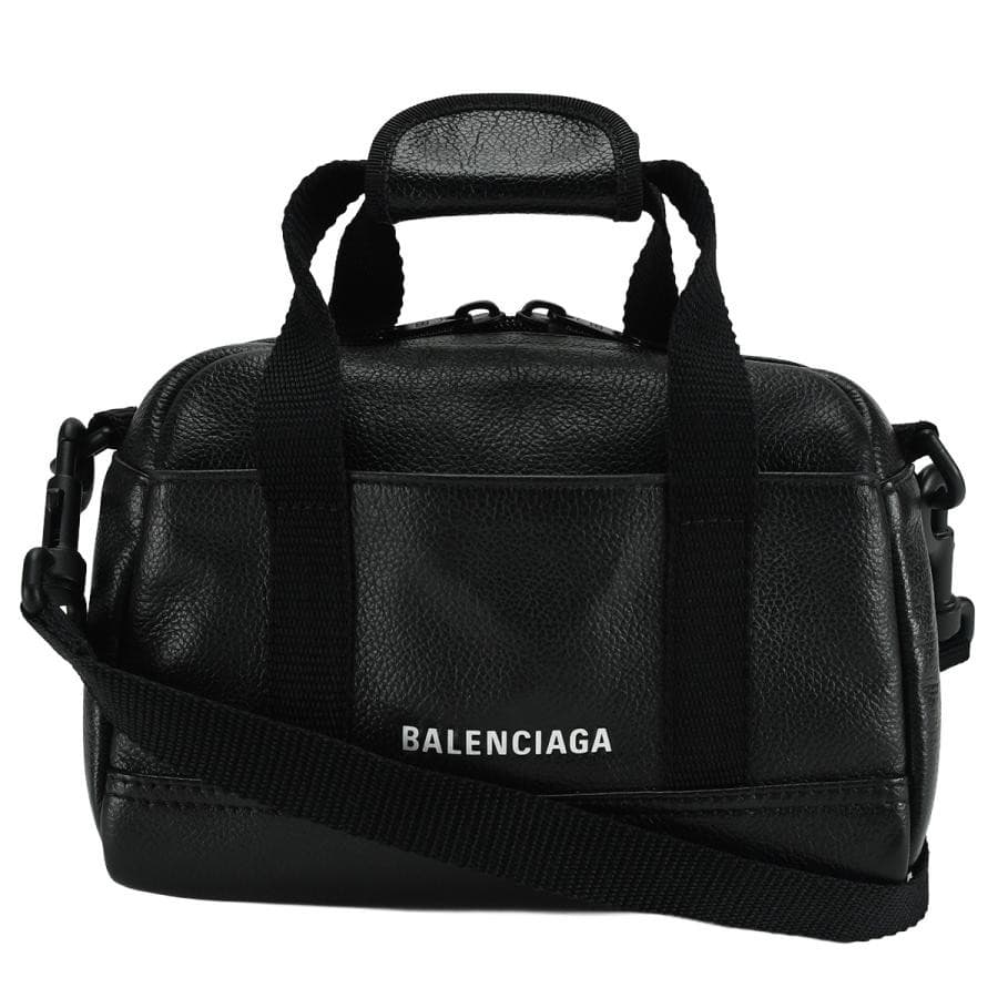Balenciaga Duffel Bag Lather Black Auth From Japan RA thumbnail 11