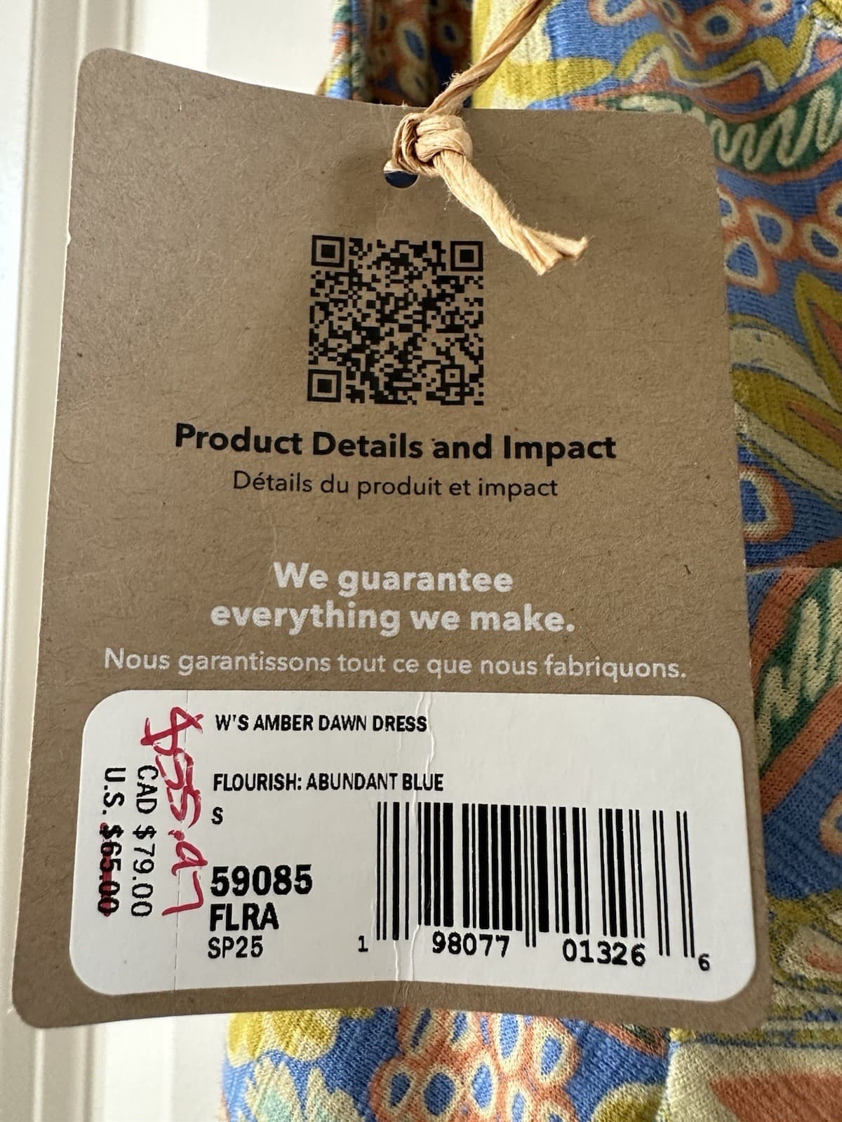 Patagonia NWT Amber Dawn Dress in Abundant Blue Women’s Size S thumbnail 15