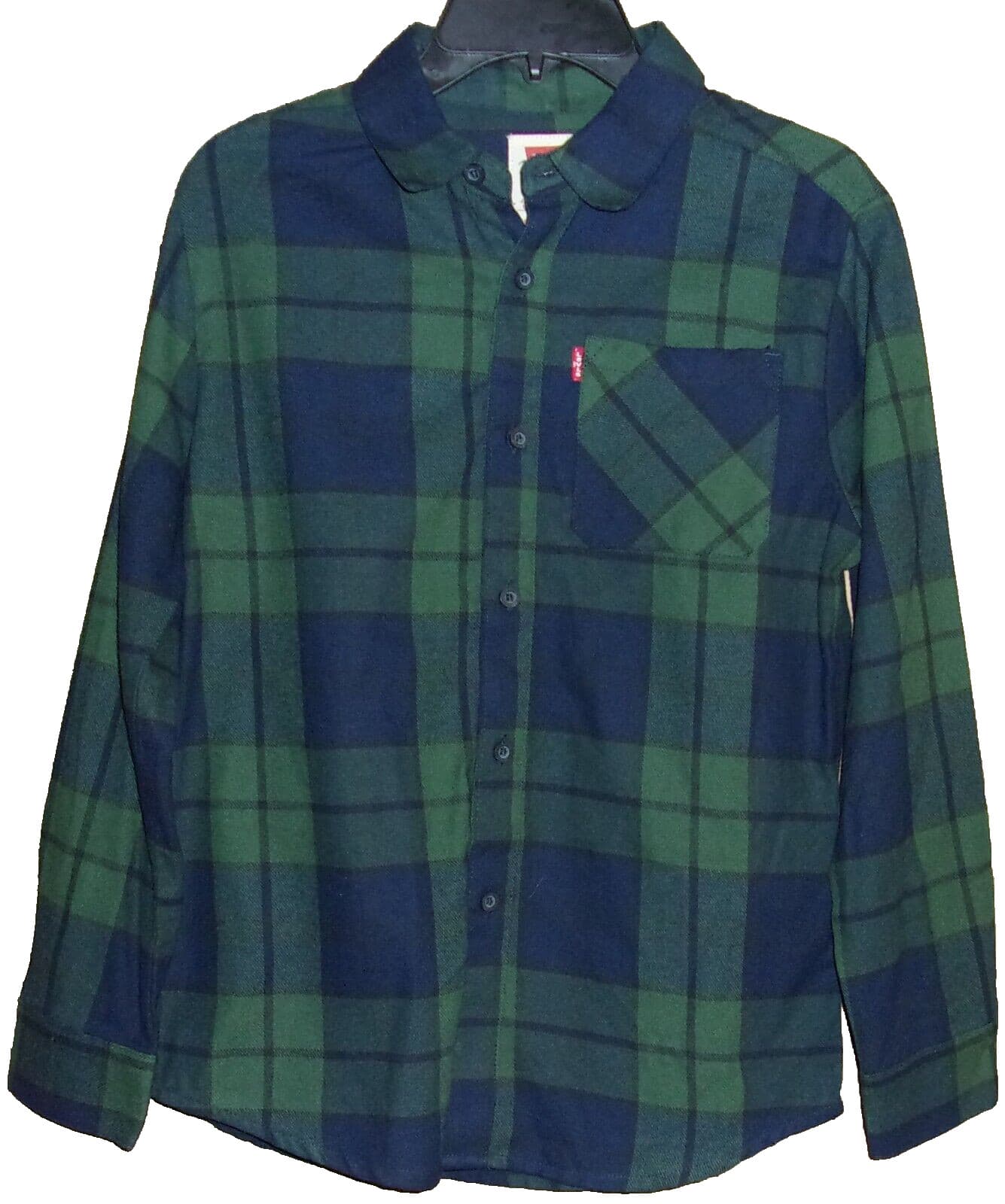 LEVI'S Plaid Flannel Boy's Shirt Size: 10/12 (MEDIUM) NWT