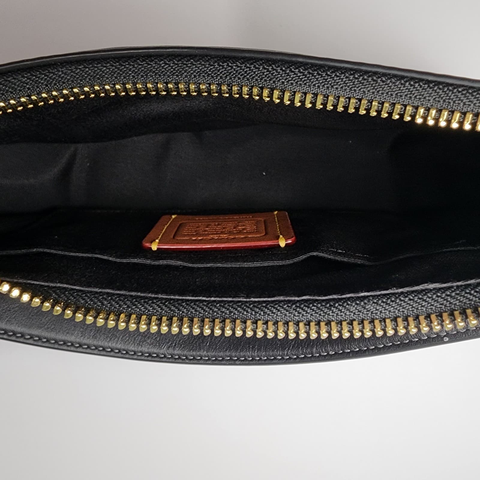 NWT COACH CCE86 Teri Shoulder Bag With Beaded Coach Graphic Smooth Leather Black thumbnail 7