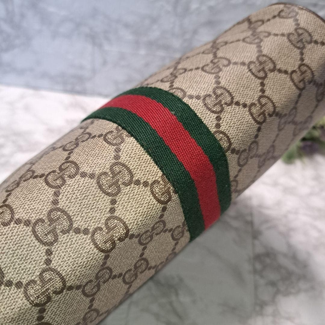 GUCCI 56·02·004 Sherry Line GG Supreme Shoulder Bag Vintage Italy thumbnail 10