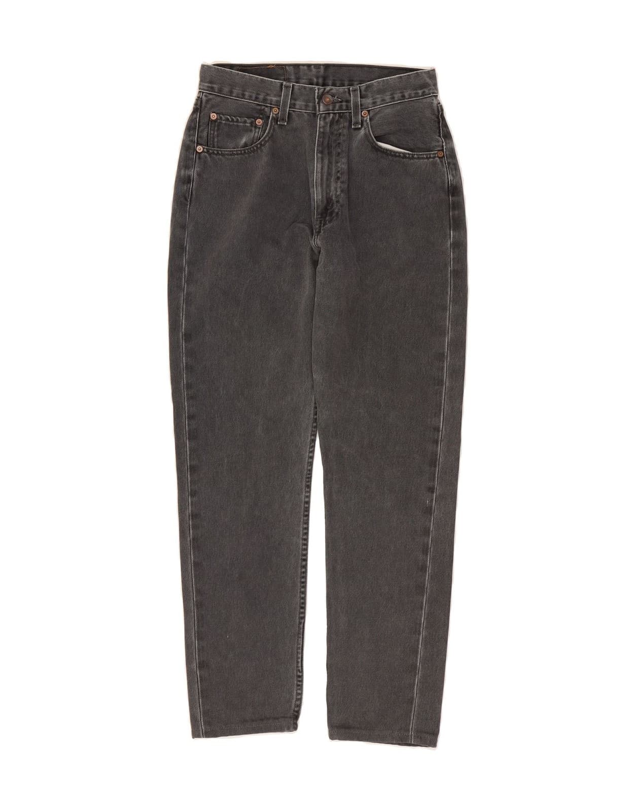 LEVI'S Womens Tapered Jeans W31 L29 Grey Cotton AG07