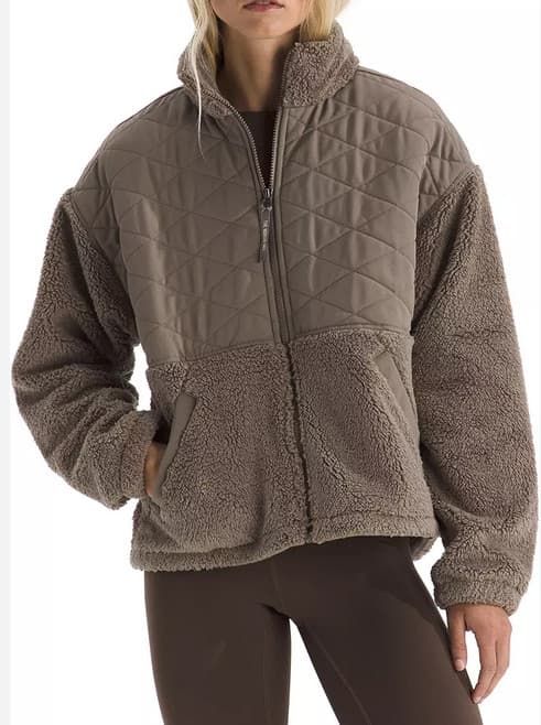 Women's The North Face Jacket Coat Top NF Cabin Fleece Full Zip New