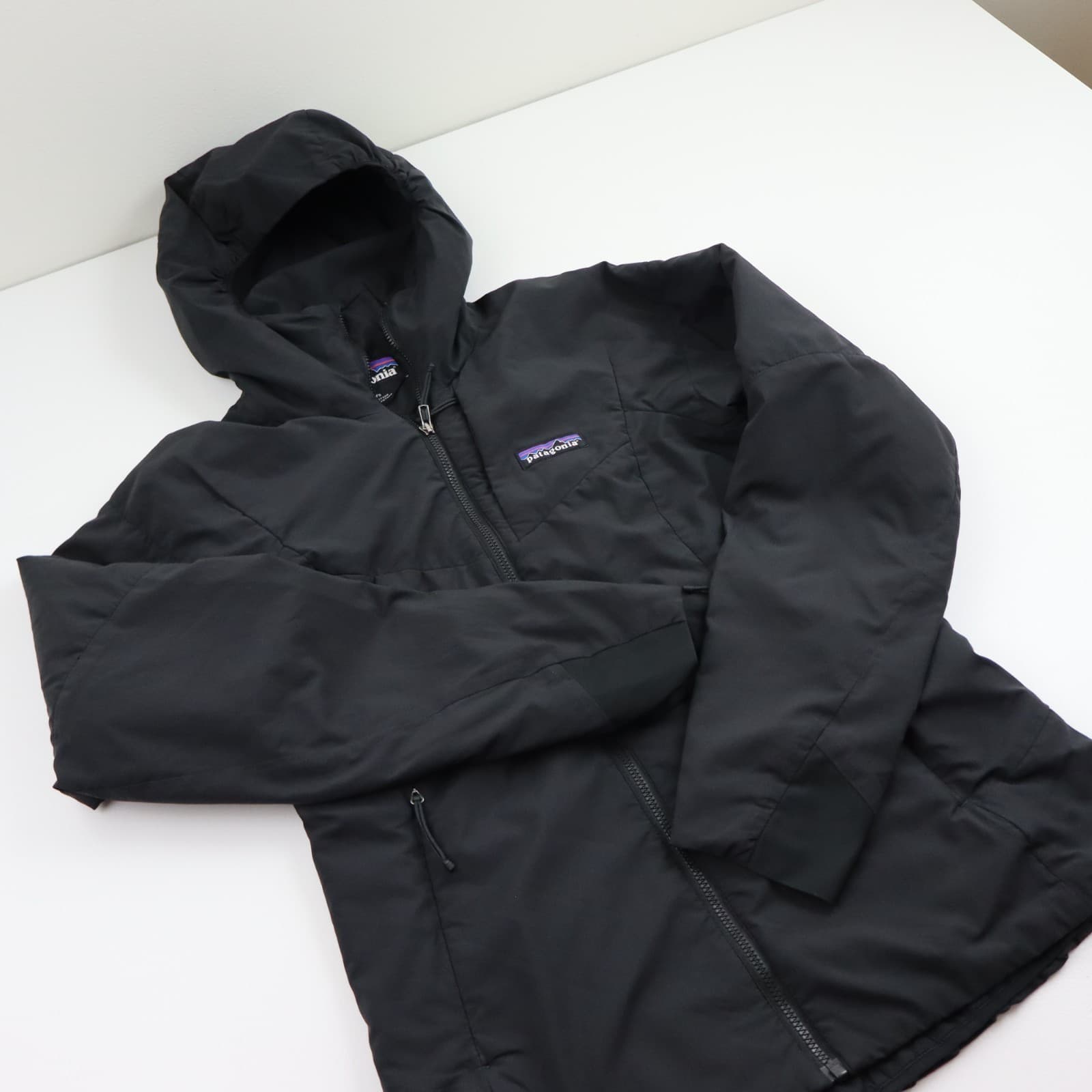 Patagonia Nano-Air Hoody Jacket Womens Small Black Insulated Stretch Puffer Coat thumbnail 4