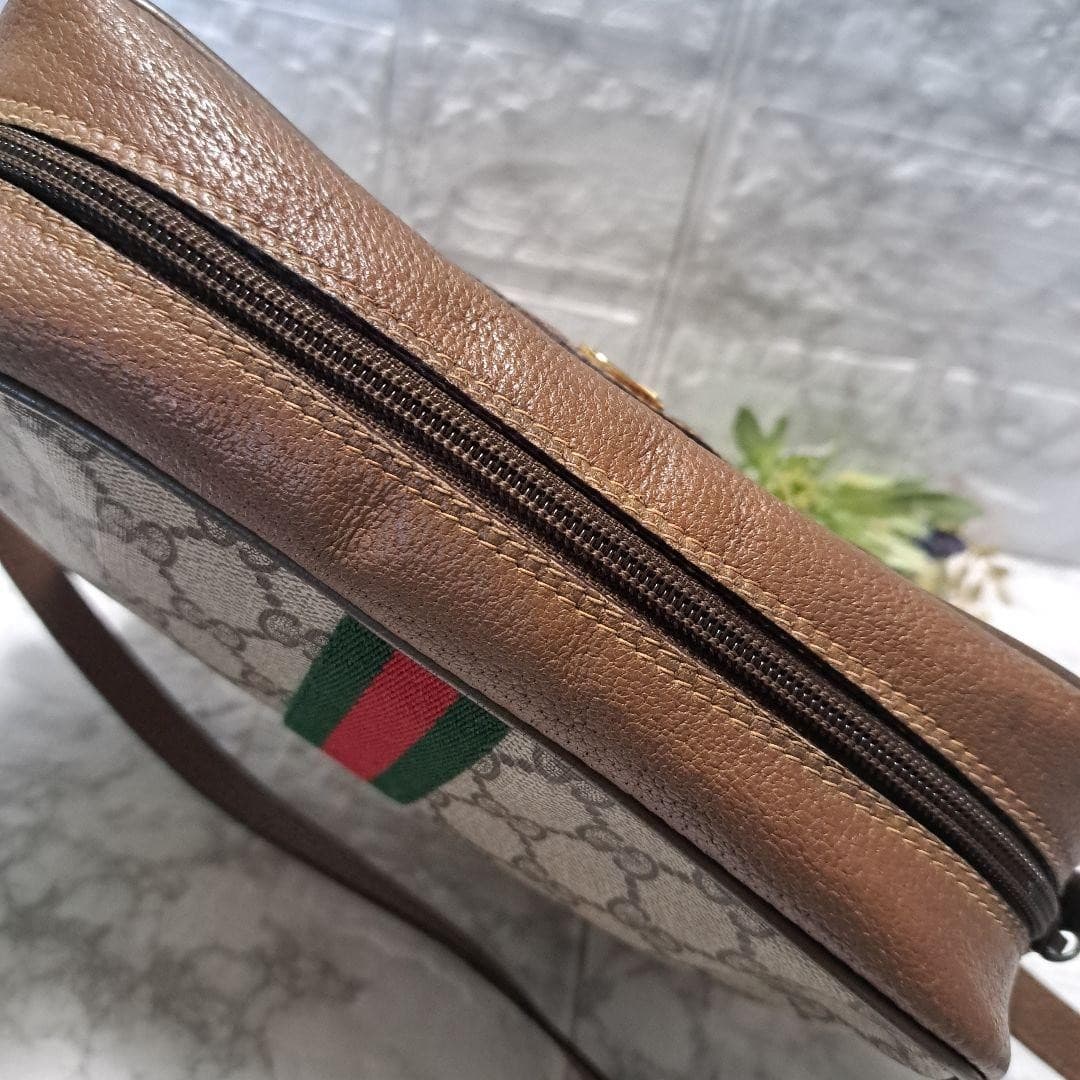 GUCCI 56·02·004 Sherry Line GG Supreme Shoulder Bag Vintage Italy thumbnail 6