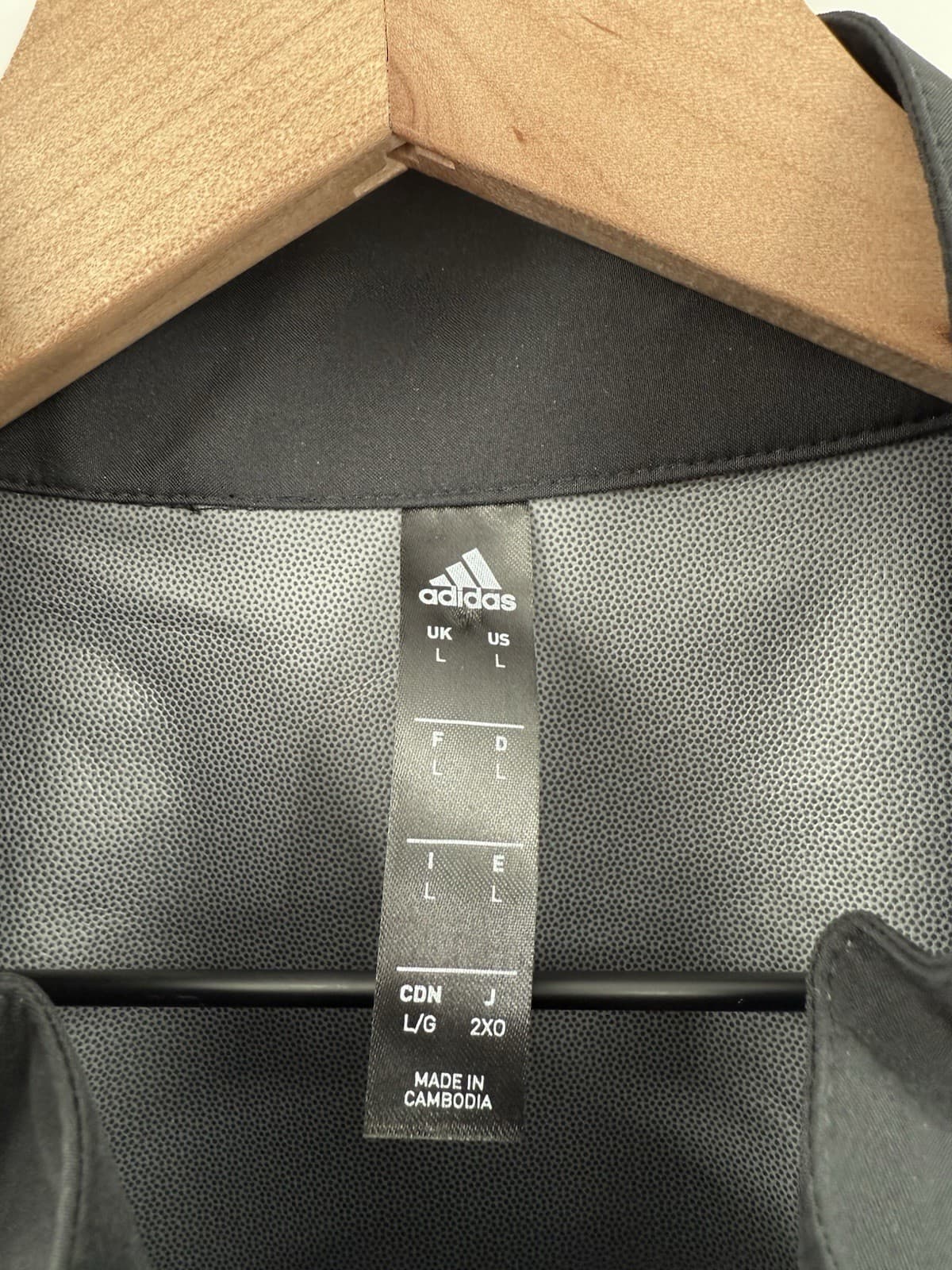 NEW Adidas Golf Core Provisional Rain Jacket Black Full Zip Performance Men’s L thumbnail 8