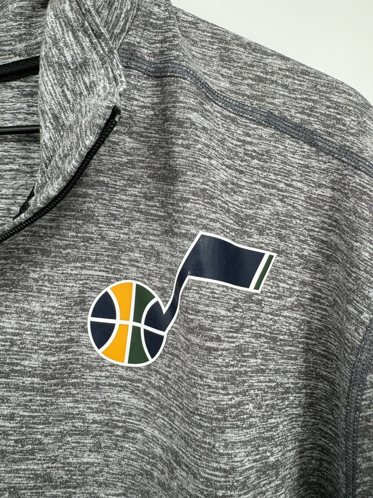Nike Utah Jazz Sweatshirt Mens XLT Gray Dri-Fit 1/4 Zip Team Issue Authentic NBA thumbnail 3