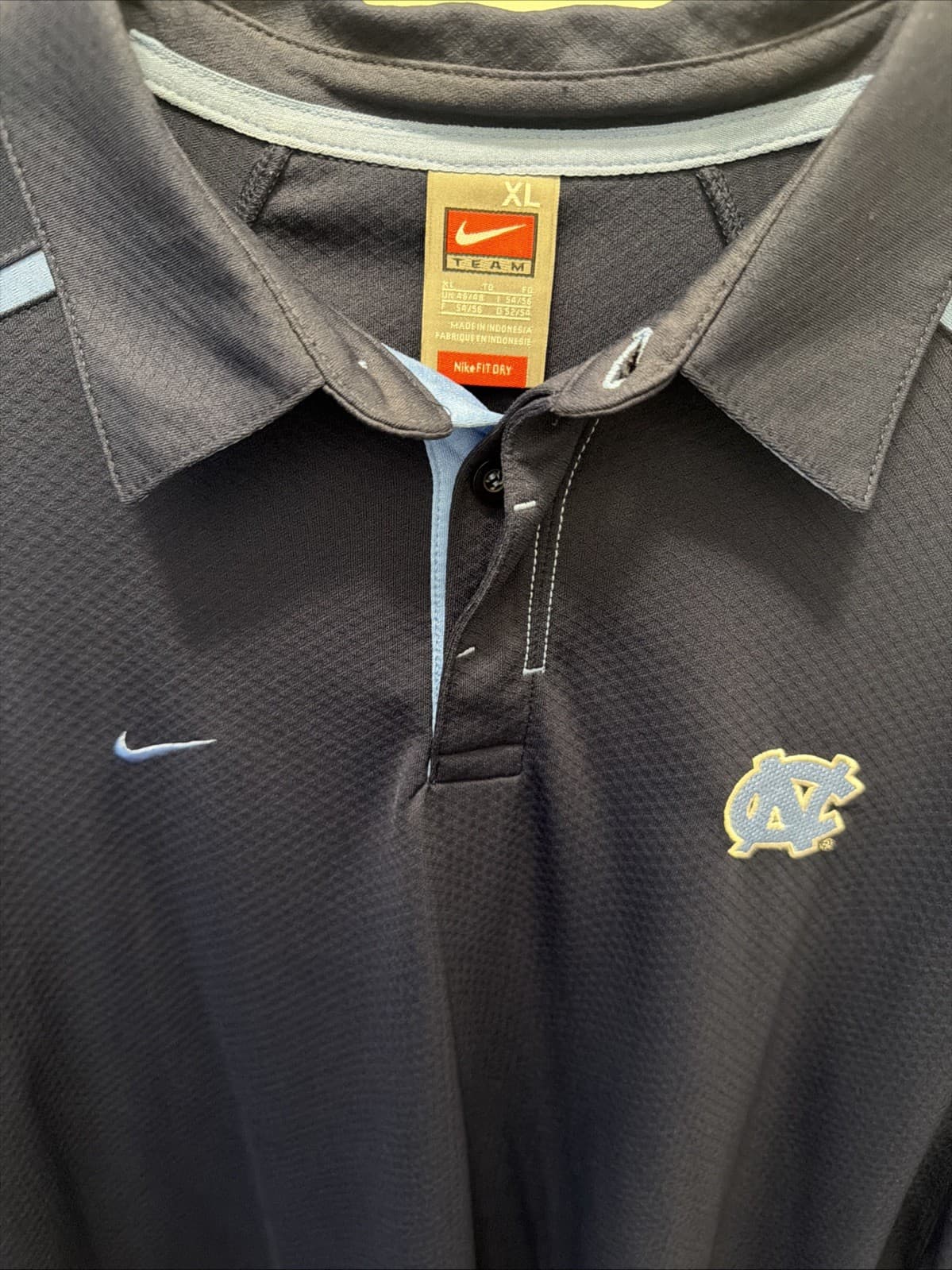 UNC Carolina XL Golf Nike Polo thumbnail 2
